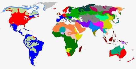 Talen van de wereld.